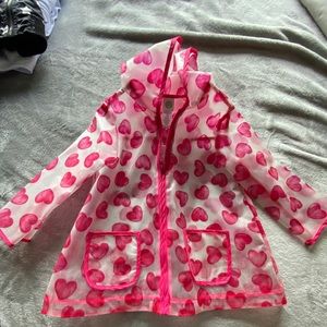 Little me heart rain coat(toddler)